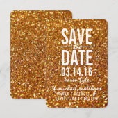 Save the Date | Glitter Fab II (Voorkant / Achterkant)