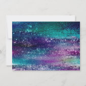 Save The Date Glitzy Foil | Holographique Iridescente Ombre 3 Ph (Dos)