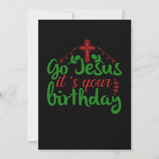 Save The Date Go jesus C'est ton anniversaire (Devant)