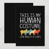 Save The Date Goat Halloween (Devant / Derrière)