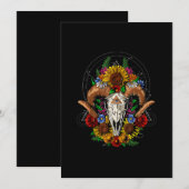 Save The Date Goat Skull (Devant / Derrière)