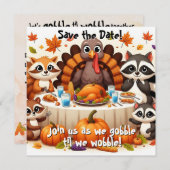 Save The Date Gobble jusqu'à ce que nous tourbillons (Devant / Derrière)