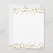 Save The Date Gold 50th Birthday Save Date Confetti (Dos)