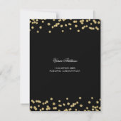Save The Date Gold Black 70th Birthday Save Date Confetti (Dos)