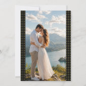 Save The Date Gold & Black Polka Dot Personalized wedding (Dos)