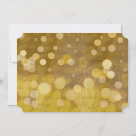 Save The Date Gold Circle Lights sur l'arrière photo Enregistrer (Dos)