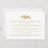 Save The Date  Gold Effect Boho Rustic Mountains Photo Wedding  (Dos)