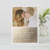 Save The Date GOLD FOIL ENREGISTRER LA DATE Enregistrer la date  (Debout devant)