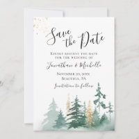 Gold Green Pine Trees Inspirationnel