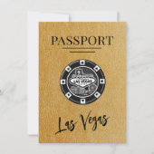 Save The Date Gold Las Vegas Passport Enregistrer La Date (Devant)
