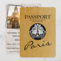 Gold Paris Passport Enregistrer La Date