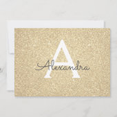 Save The Date Gold Sparkle Parties scintillant Sweet 16 Enregist (Devant)