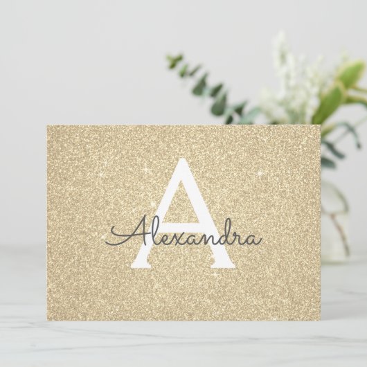 Save The Date Gold Sparkle Parties scintillant Sweet 16 Enregist (Debout devant)