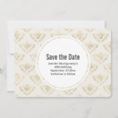 Save The Date Golden Bumble Bee Motif Enregistrer la date (Devant)