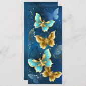 Save The Date Golden butterflies (Devant / Derrière)