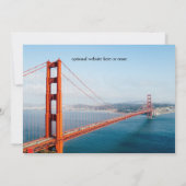 Save The Date Golden Gate Bridge Photo - Enregistrer la date (Dos)