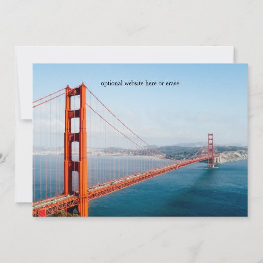 Save The Date Golden Gate Bridge Photo - Enregistrer la date (Dos)