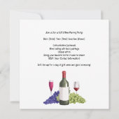 Save The Date Golf et vin pour golfeur enregistrer la date invit (Dos)