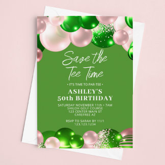 Save The Date Golf féminin Par-Tee 50e anniversaire