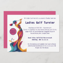 Golf féminin, silhouette, couleur, entrain parfait