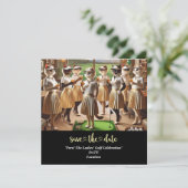 Save The Date Golf Par tee Jeu de golfeurs de femmes enregistrer (Debout devant)