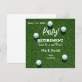 Save The Date Golf  retirement for golfer  (Devant / Derrière)