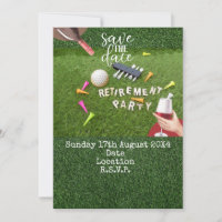 Golf Sauvez la date Golf partie de retraite en ver