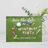 Save The Date Golf Sauvez la date Golf partie de retraite en ver (Debout devant)