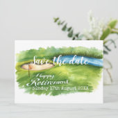 Save The Date Golf Sauvez la date Golf partie de retraite en ver (Debout devant)