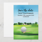 Save The Date Golf Sauvez la date Tournoi de golf (Devant / Derrière)