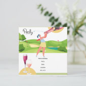 Save The Date Golfer Partons Tee pour la fête (Debout devant)