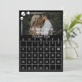 Save The Date Goth Fun Dark Moody Skuls Mariage (Debout devant)