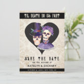 Save The Date Goth Til Death Part Skeleton (Debout devant)
