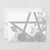 Save The Date Gothique Enregistrer la date | Wiccan Floral Handf (Dos)