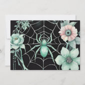 Save The Date Gothique Green Mint Floral Spider Web Handfasting (Dos)