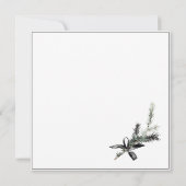 Save The Date Gothique Noir Arbre de Noël Mariage festif (Dos)