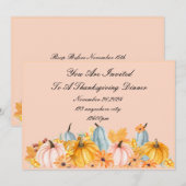 SAVE THE DATE GRÂCE À L'INVITATION PARFAITE À L'AUTOMNE (Devant / Derrière)