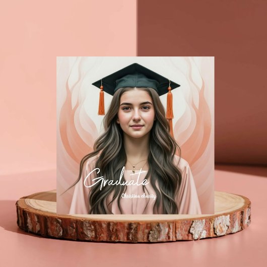 Save The Date Graduation unique Peach Fuzz