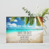 Save The Date Grand Cayman Beach Destination Mariage (Debout devant)