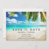 Save The Date Grand Cayman Beach Destination Mariage (Devant)