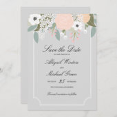 Save The Date Grand floral - Enregistrer la date (Devant / Derrière)