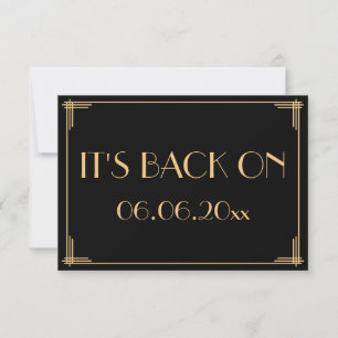 Save The Date Grand Gatsby Art Déco Mariage