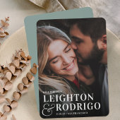 Save The Date Grand moment | Photo complète verticale