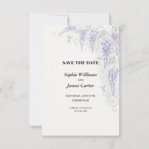 Save The Date Grandeur Régence Wisteria Romantique