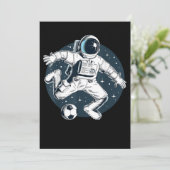 Save The Date Graphique d'un astronaute jouant au football dans  (Debout devant)