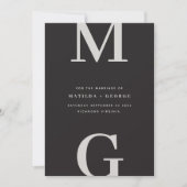 Save The Date Graphisme de typographie photo de mariage avec ini (Devant)