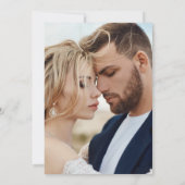 Save The Date Graphisme de typographie photo de mariage avec ini (Dos)