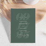 Save The Date Gras chiffres tendance moderne sauge vert photo<br><div class="desc">Alors qu'un côté présente tous vos détails mariages en typographie élégante contre un arrière - plan vert sage, l'autre côté de cet élégant enregistrer la date dispose d'une seule photo verticale. Cette sauvegarde de la date est le gardien parfait pour partager vos photos de fiançailles tout en annonçant votre grand...</div>
