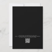 Save The Date Gras Edgy Modern Brush Script Mariage photo (Dos)