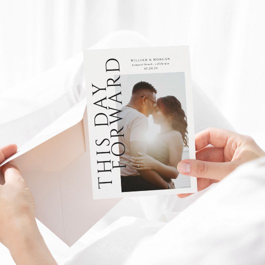 Save The Date Gras moderne Enregistrer la photo de date